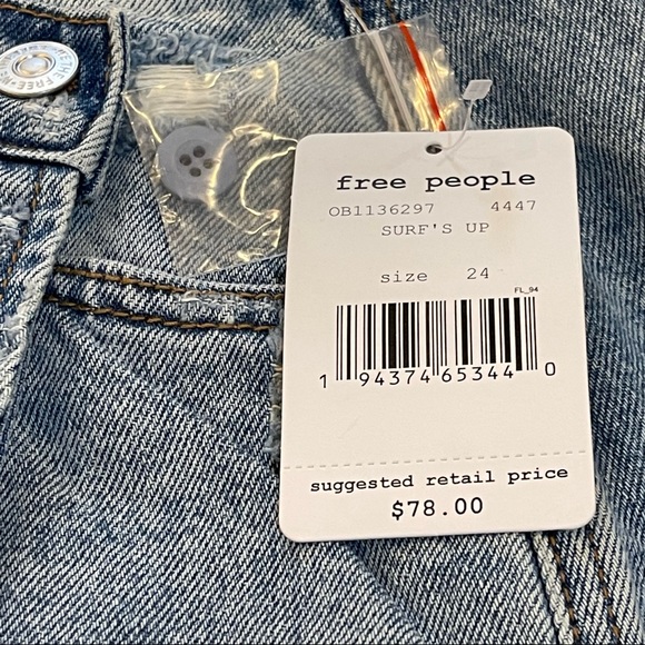 NWT Free People Distressed Skirt - Picture 8 of 10